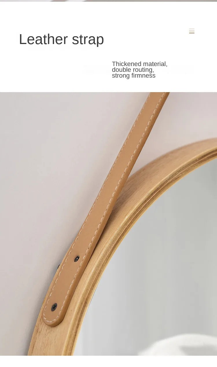 Dormitory Bathroom Toilet Dressing mirror, Wall mounted makeup mirror, easy hanging No punching required