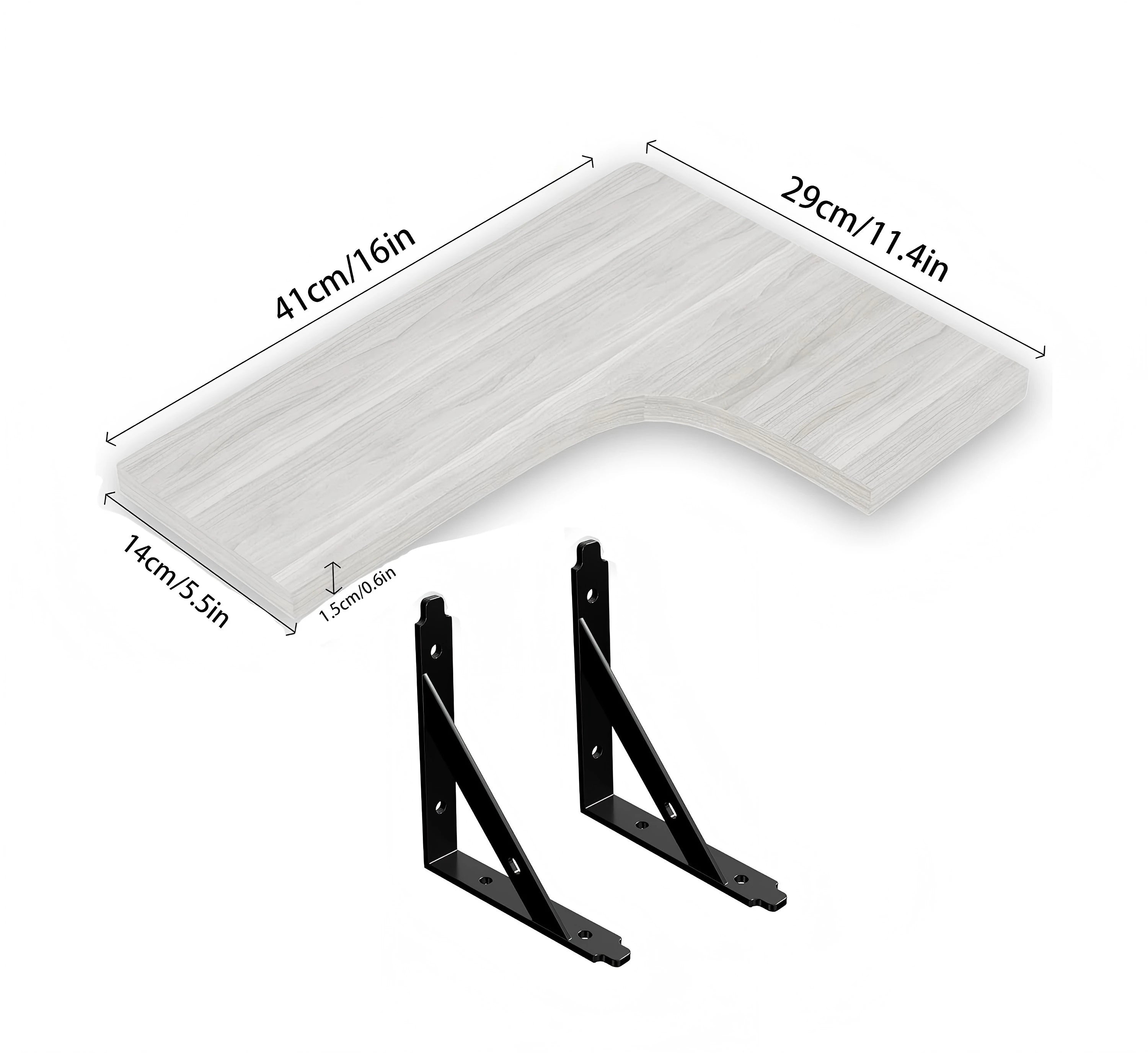 Space Saving Corner Wall Shelves Modern Corner Wall Mounted Shelves Delicate Wood Floating Shelves for Decoration