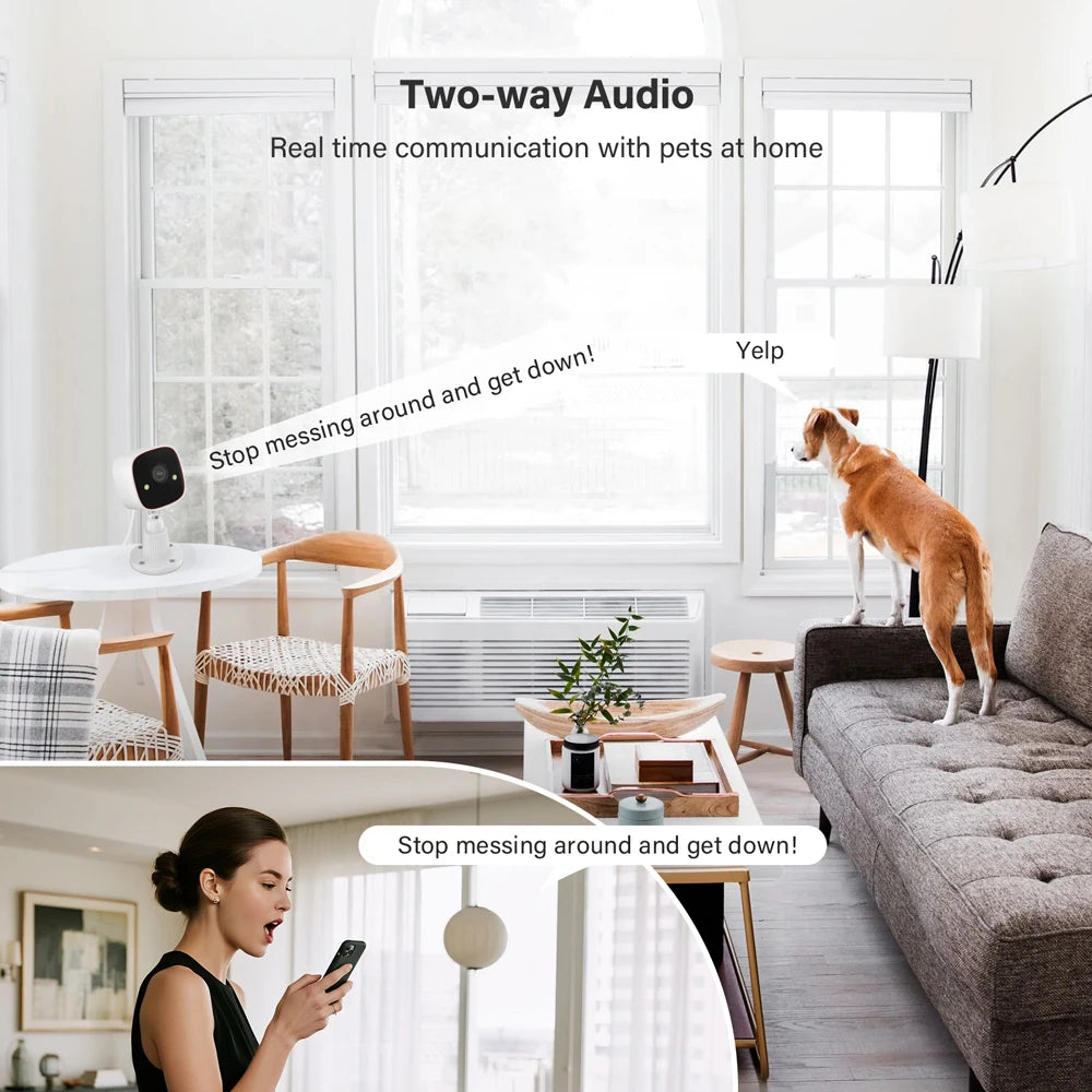 Outdoor Wireless Security Camera 3MP 1296P,Camera with WiFi, Home Security Surveillance, Property Monitoring, Indoor Security