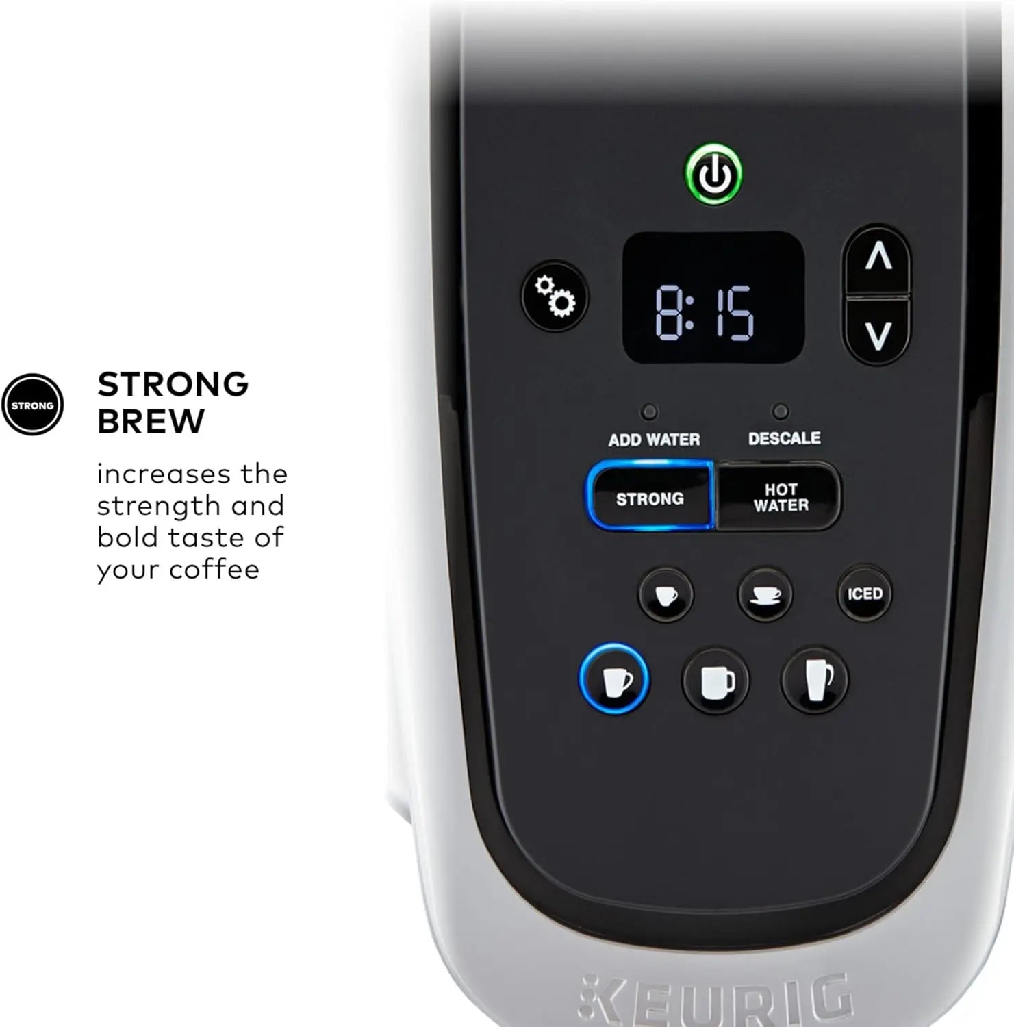 K-Elite Single Serve K-Cup Coffee Maker – Strength & Temperature Control with Iced Coffee