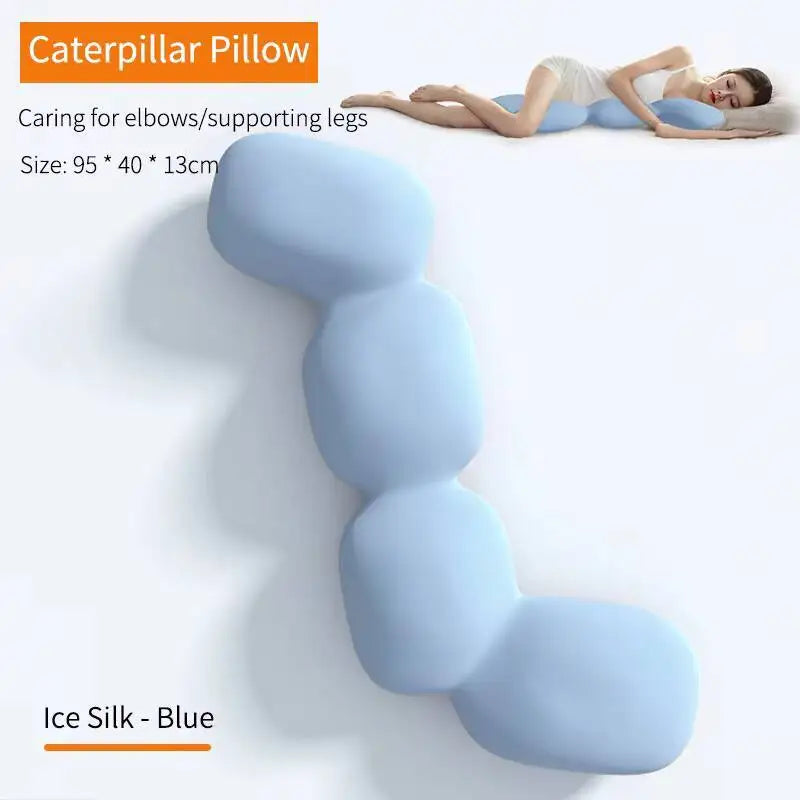 New Long Pillow For Hug Memory Foam Bed Sleeping Body For Pregnant Women Sleeper Ice Silk Comfort Long Pillow Orthopedic Cushion