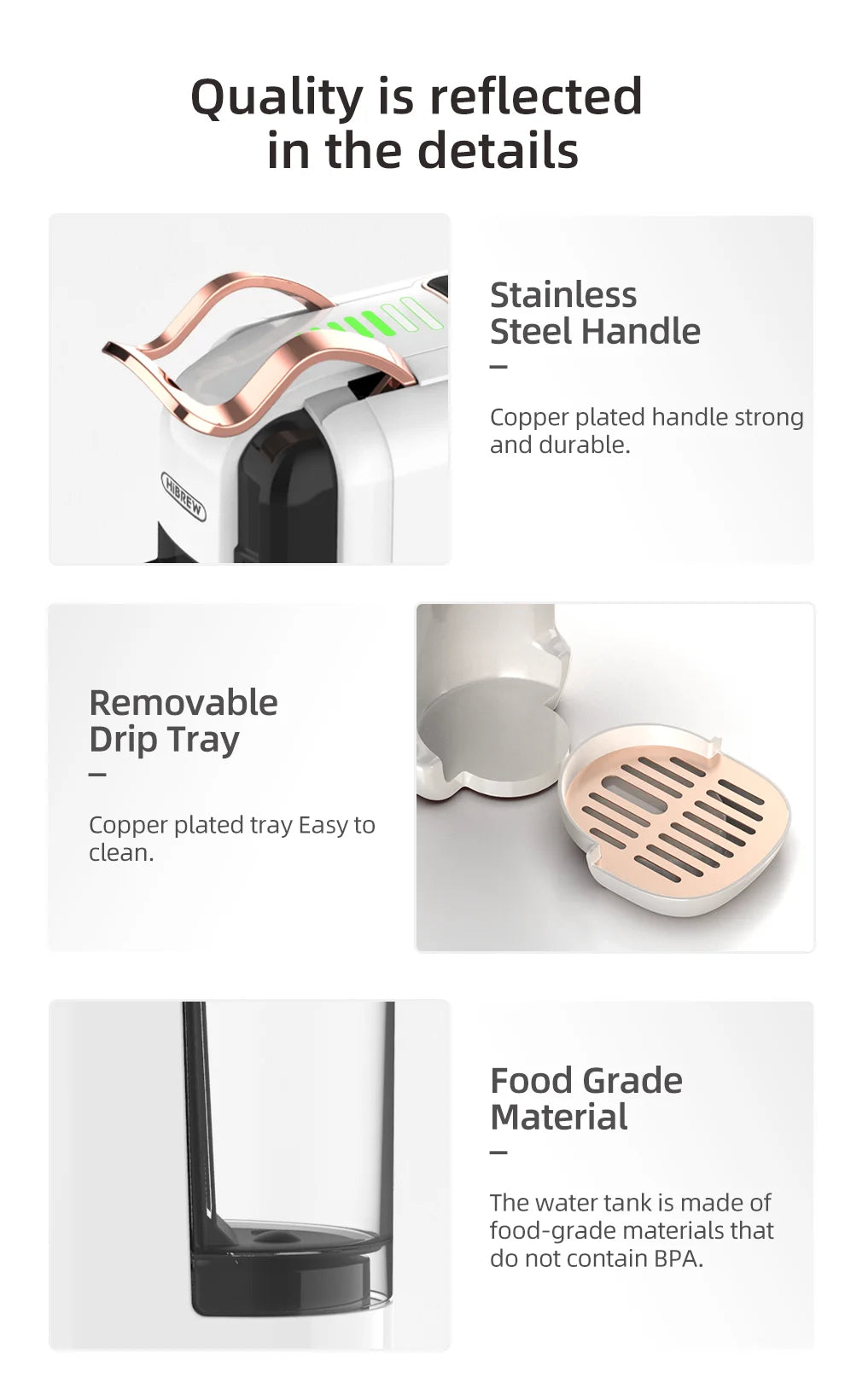 HiBREW 5-in-1 Multi-Capsule Coffee Machine – 20 Bar Hot & Cold Espresso Maker