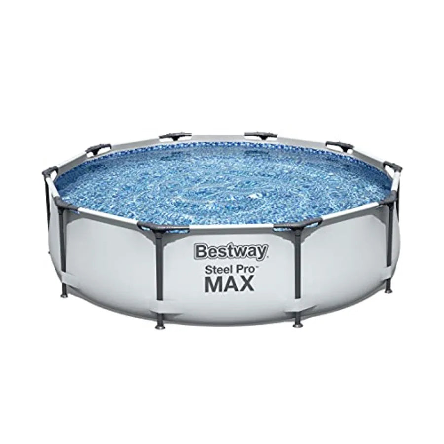 Round Metal Frame Above Ground Pool – 10 ft x 30 in