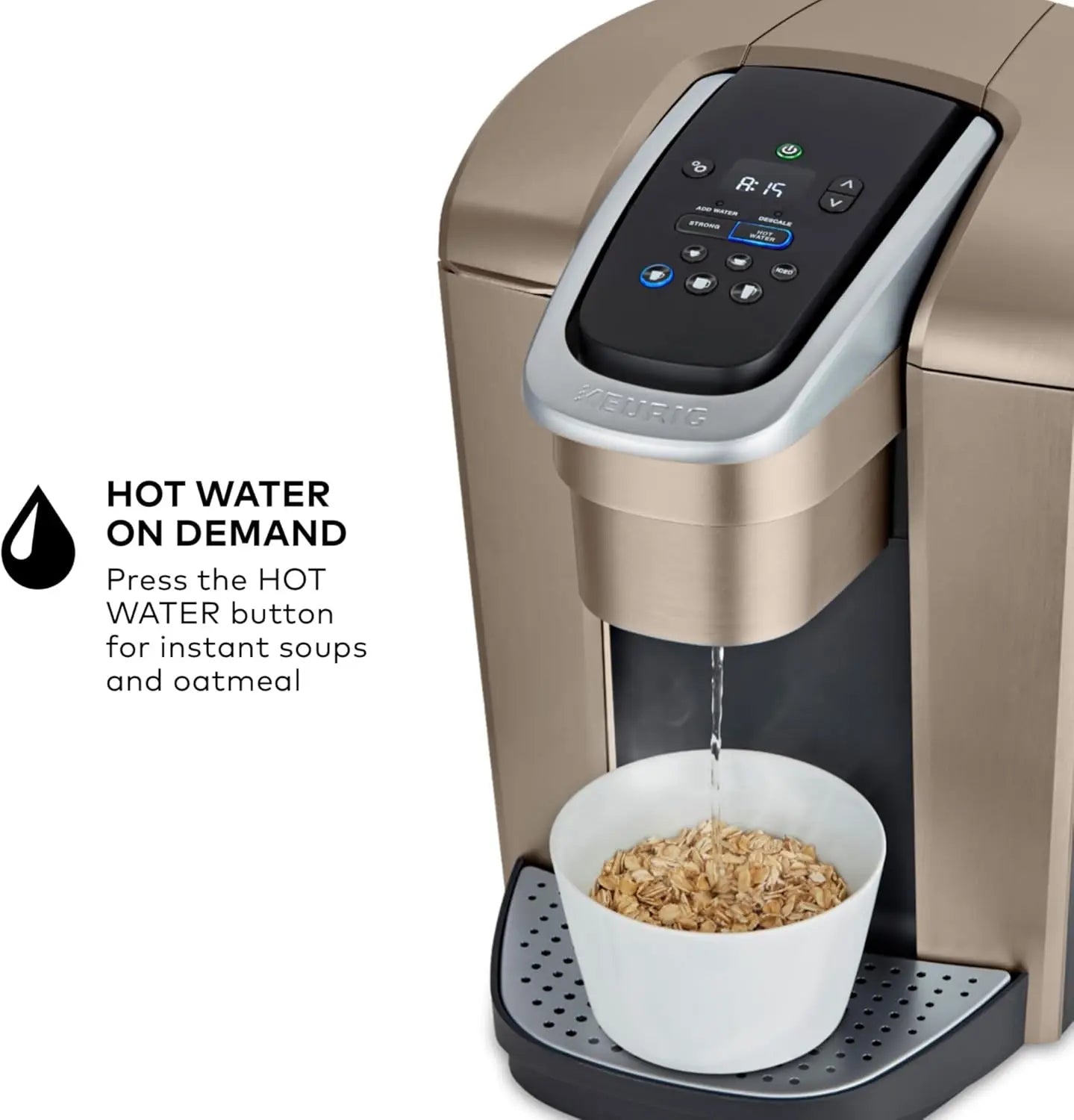 K-Elite Single Serve K-Cup Coffee Maker – Strength & Temperature Control with Iced Coffee