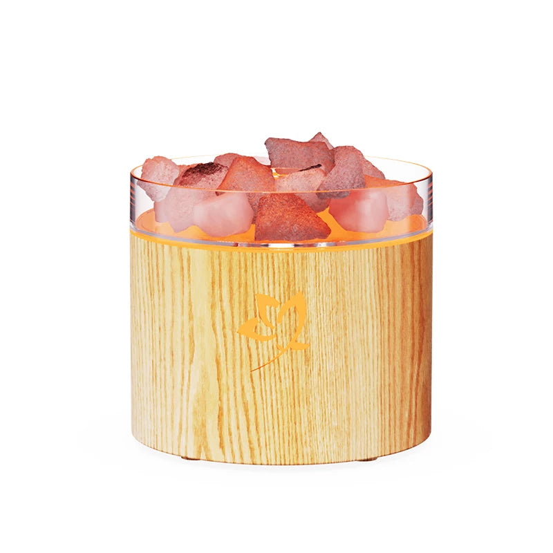 New salt stone humidifier with colorful night light, car USB humidifier, mini essential oil diffuser sprayer.