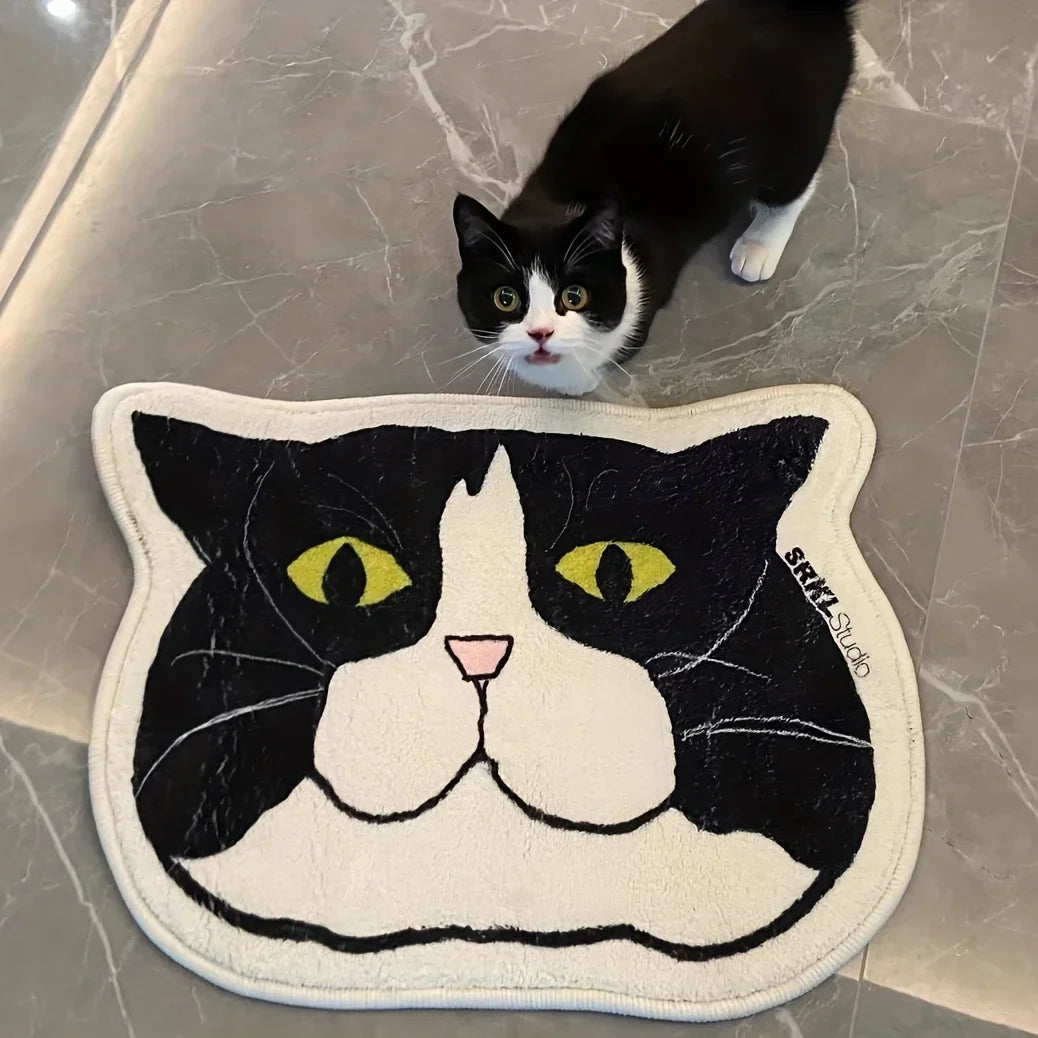 Cat-Themed Anti-Slip Floor Mat – Waterproof & Stain Resistant