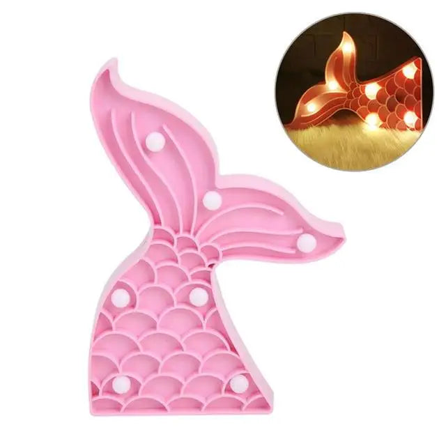 3D Rainbow LED Night Lights Cartoon Star Unicorn Flamingo Cloud LED Table Lamp For Kids Bedroom Decor New Year Gift Lighting