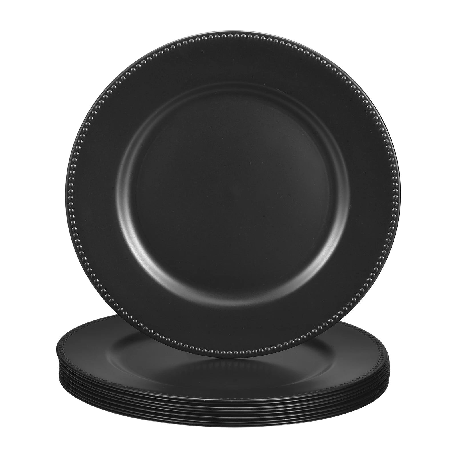 Round Charger Plates – 13″ Plastic Table Chargers (10-Pack)