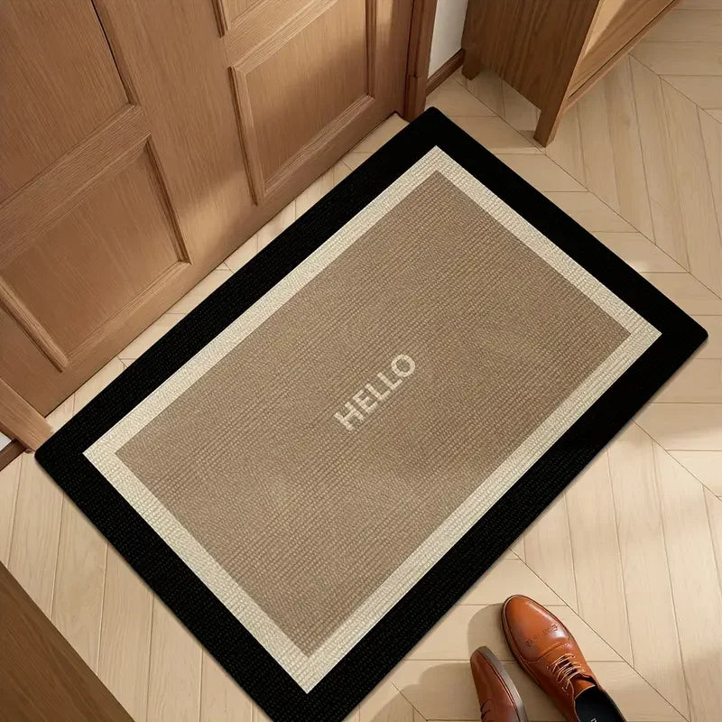 VIKAMA Absorbent Non-Slip Doormat Entry Floor Mat European-Style Simple Entry Door Wear-Resistant Rub-Resistant Doormat