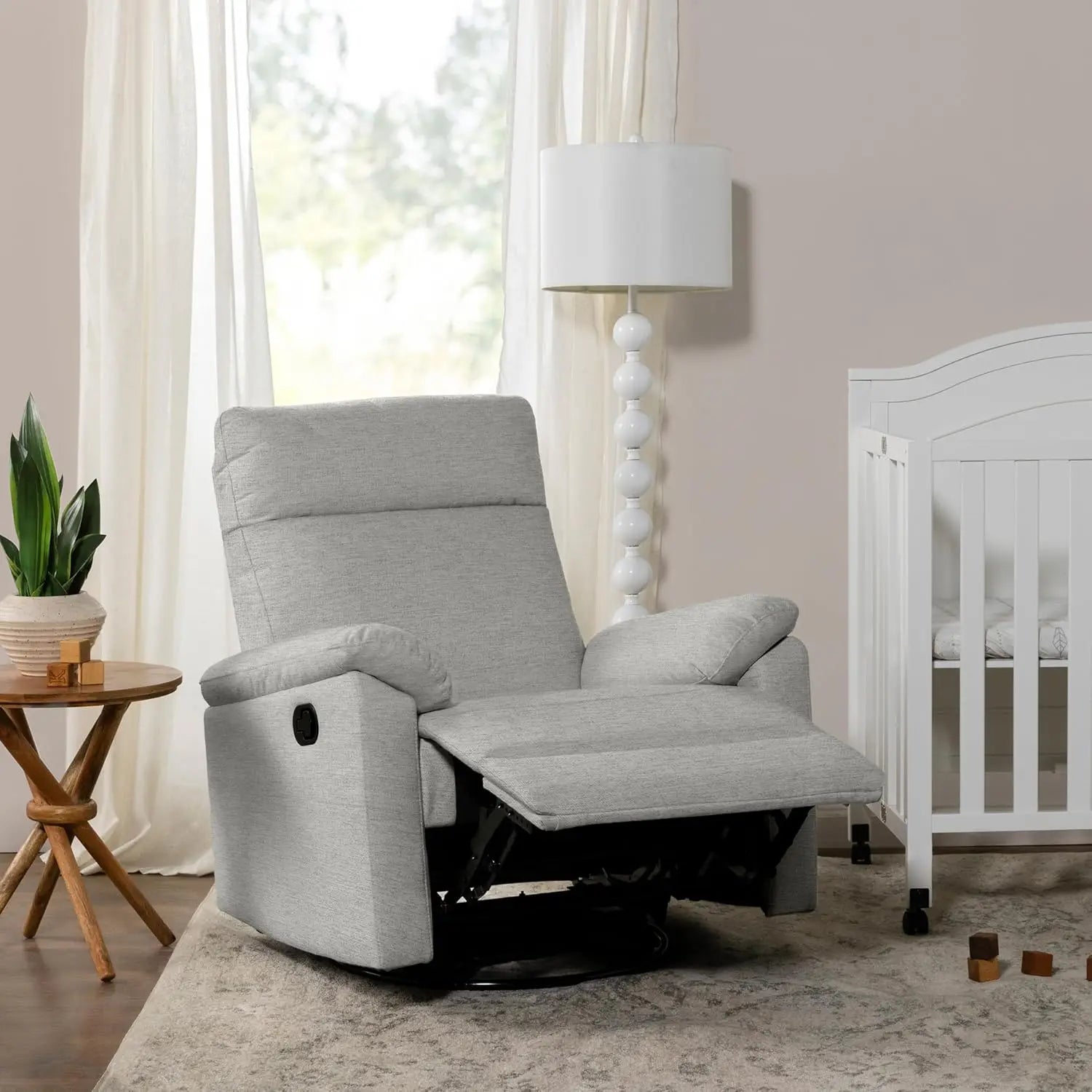Suzy Glider Recliner Nursery Chair - Glider Rocking Chair for Nursery and Living Room - GREENGUARD Gold, FSC & Certi-PUR US