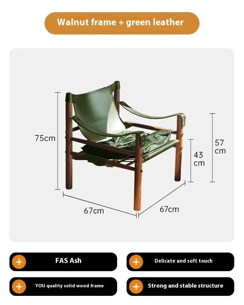 Designer Vintage Accent Chair – Single Lounge Sofa Chair