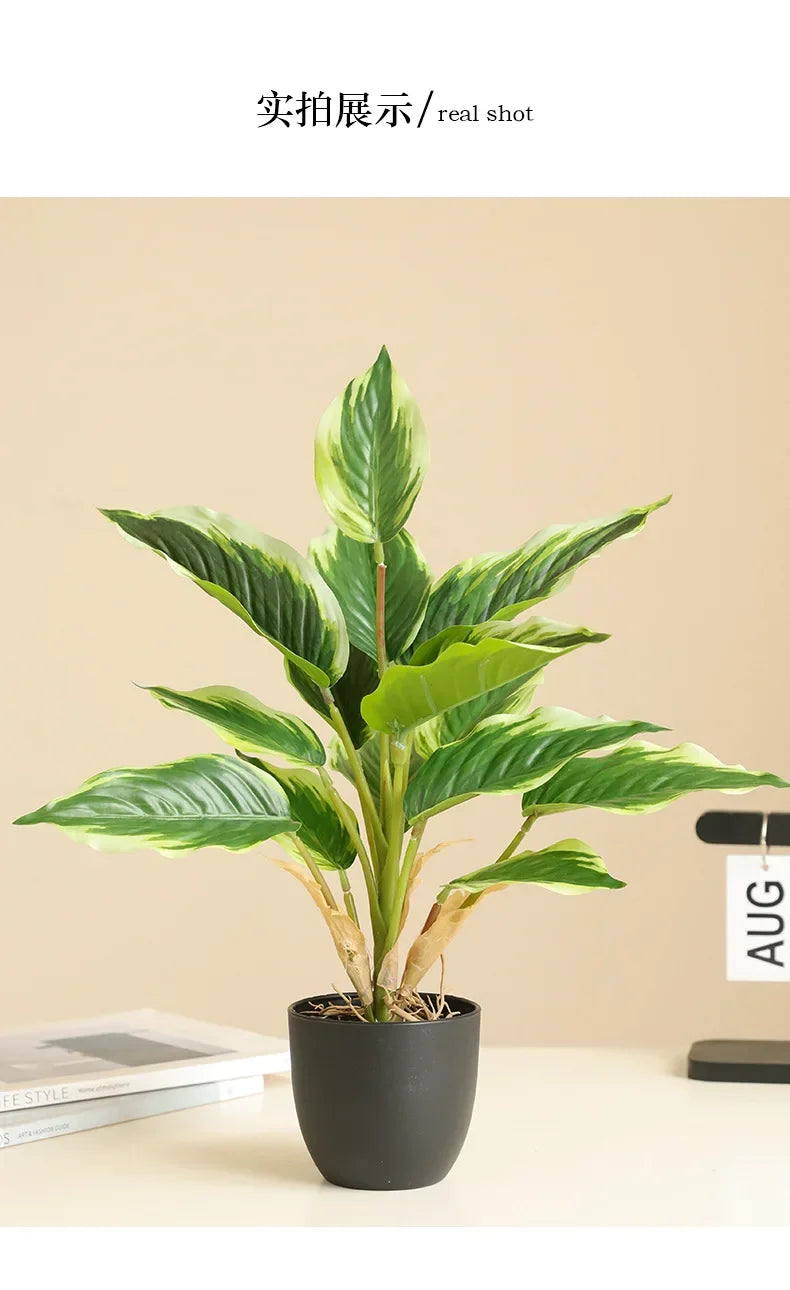 High-end Latex Artificial Potted Plant Green Ivy for Home Room Decoration Fake Plants Bonsai Wedding Party Event Garden Decor