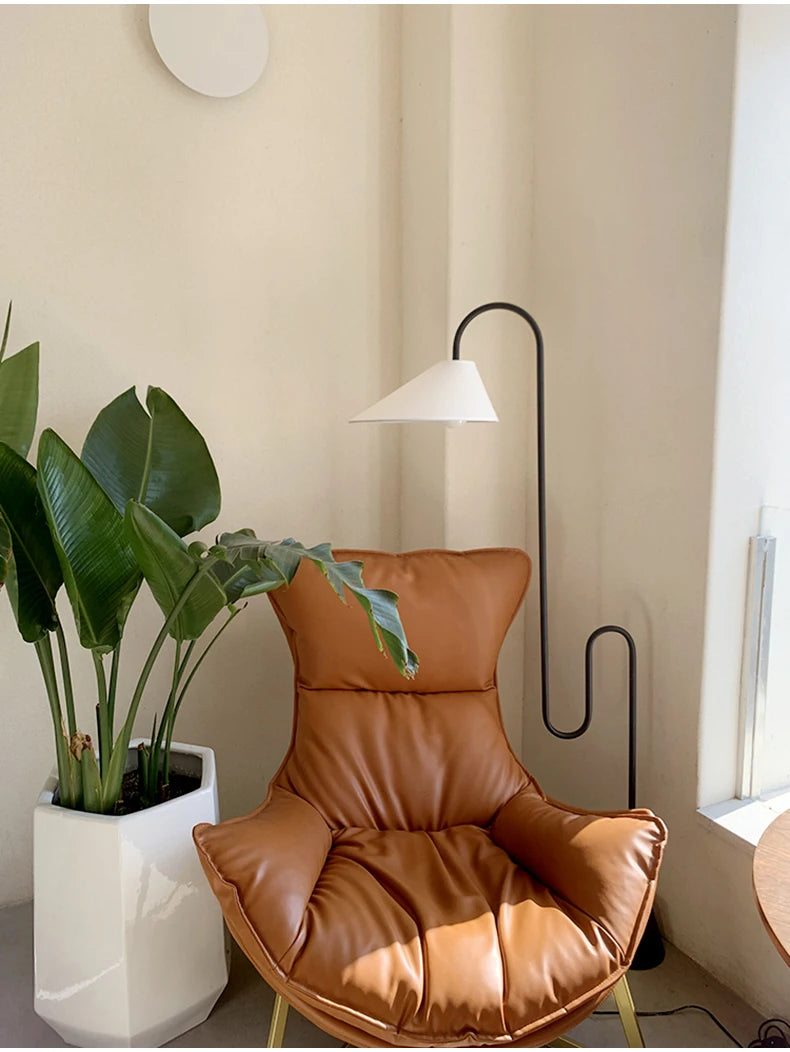 Middle Century Floor Lamp Unique Led Living Room Corner Lamp For Villa Bedroom Bedside Home Decor Simple Safa Side Reading Light