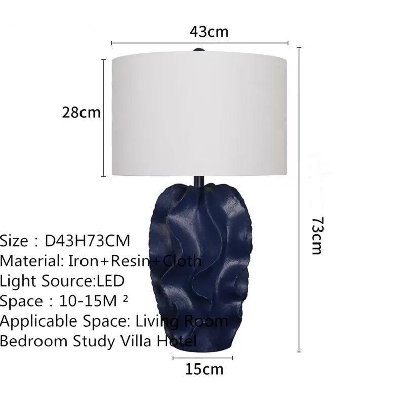 Contemporary Luxury Table Lamp LED Personality Creativity Living Room Bedroom Study Villa Hotel Bedside Household Desk Light