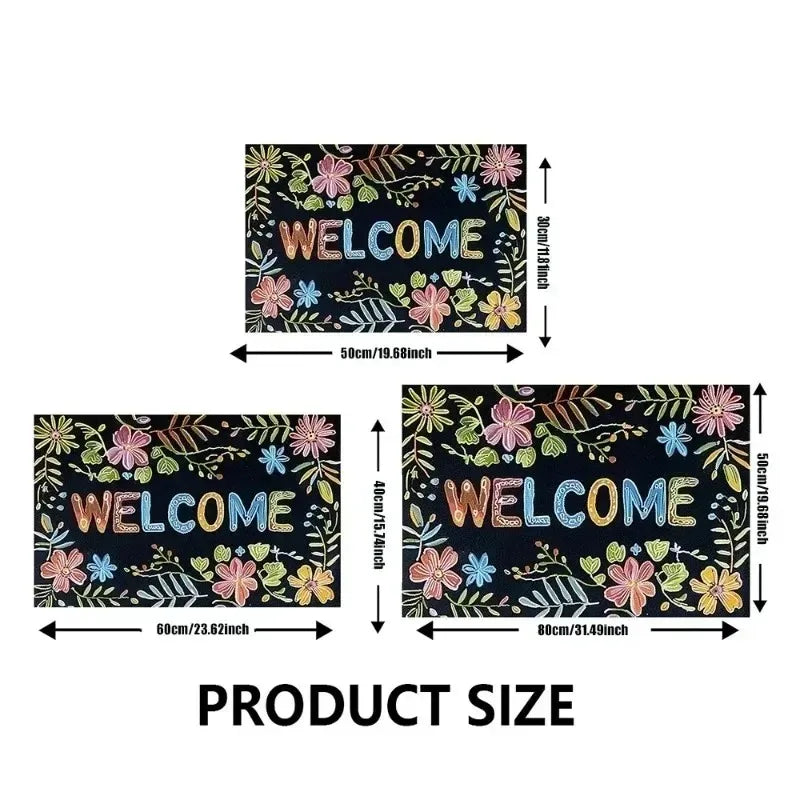 Minimally Designed Entrance Welcome Doormat Living Room Porch Decoration Rug Dirt Resistant Slip Resistant Mat
