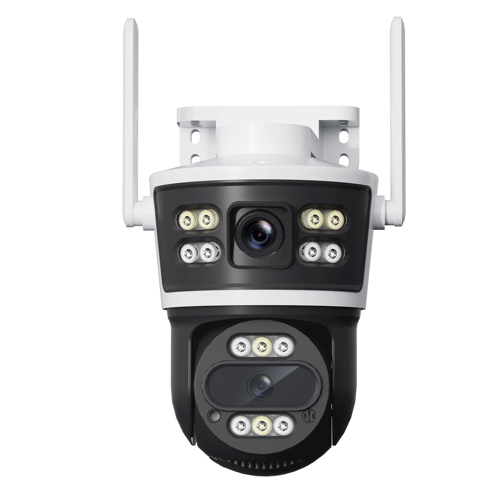 2Pcs Dual Lens WiFi Camera Smart Home Security PTZ IP Cameras 5MP Wireless Outdoor Dual Screens Auto Tracking Video Surveillance