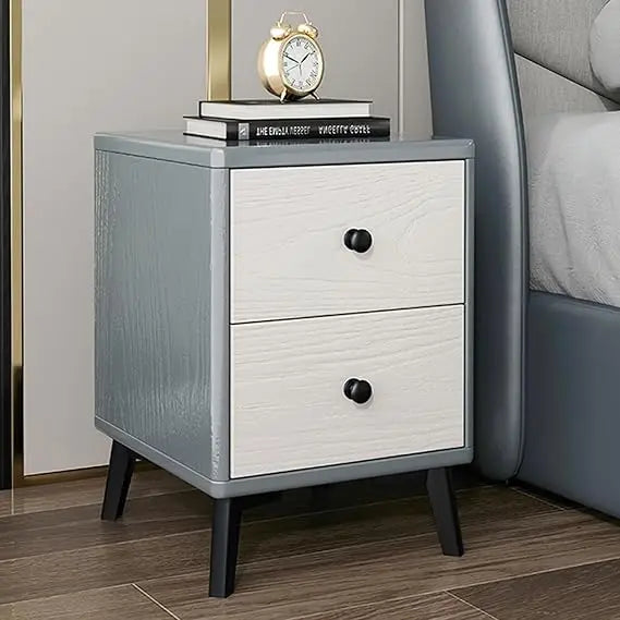 7.9 to 17.7 Inch Wide Modern 2-Drawer Nightstands for Bedrooms