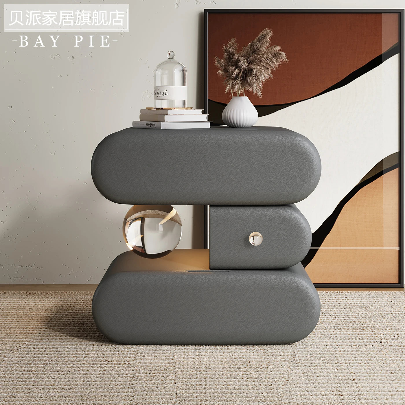 Luxury high-end Bedside tables Cream style solid wood Modern elegant Chest of drawers High end minimalism bedroom furniture