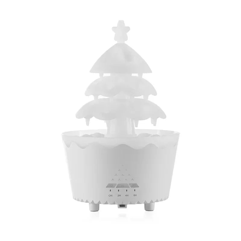 Lucky Tree Aromatherapy Diffuser Water Drip Raindrop Air Humidifier Rain Cloud with Remote Control for Christmas Gift