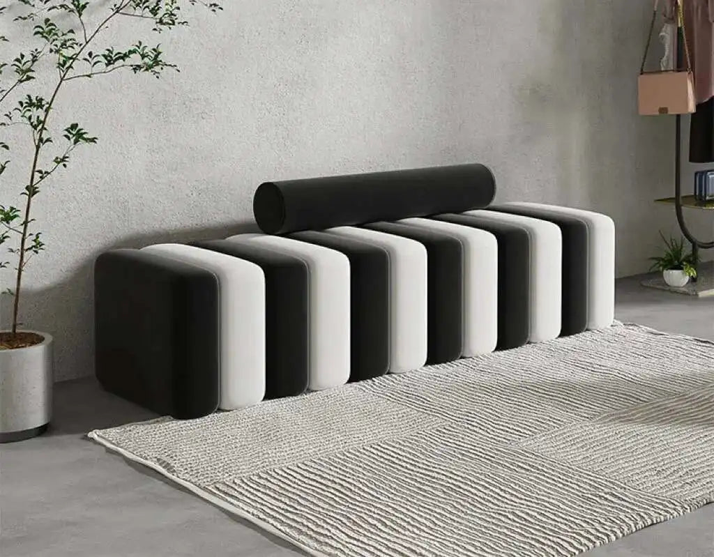 Modern Nordic Shoe Changing Stool – Light Luxury Porch & Living Room Bench