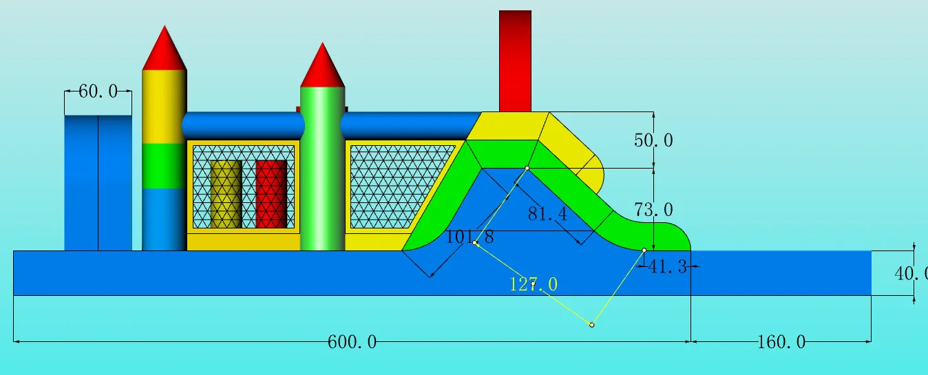 PVC Inflatable Obstacle Course Pool – Kids Jungle Gym Water Play Set with Blower