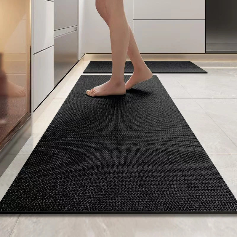 Solid color diatom mud kitchen long strip carpet home non-slip foot mat restaurant absorbent mat bathroom mat door mat