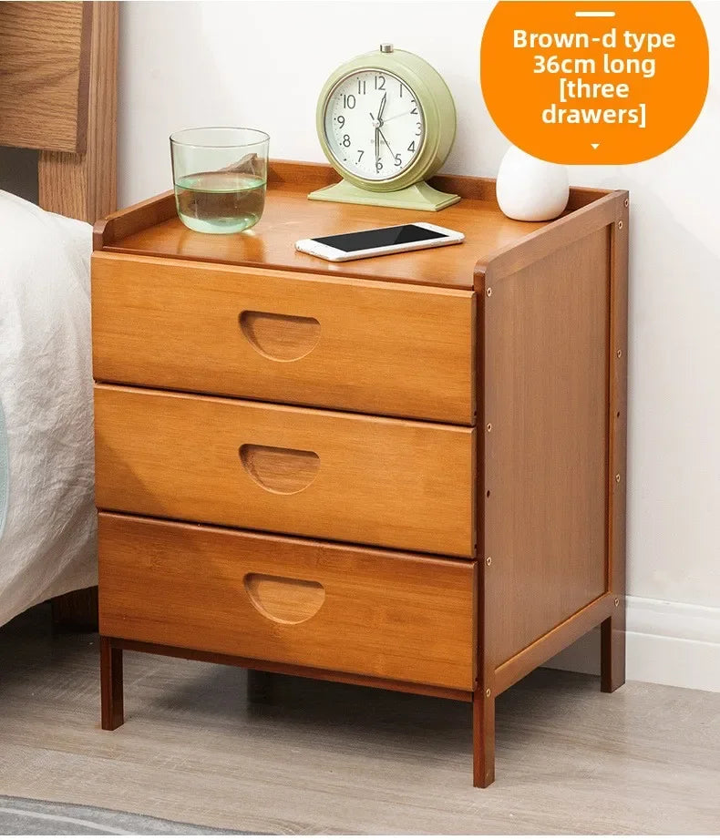 Bedside table simple solid wood small cabinet storage cabinet bedroom bedside simple Nordic European modern mini