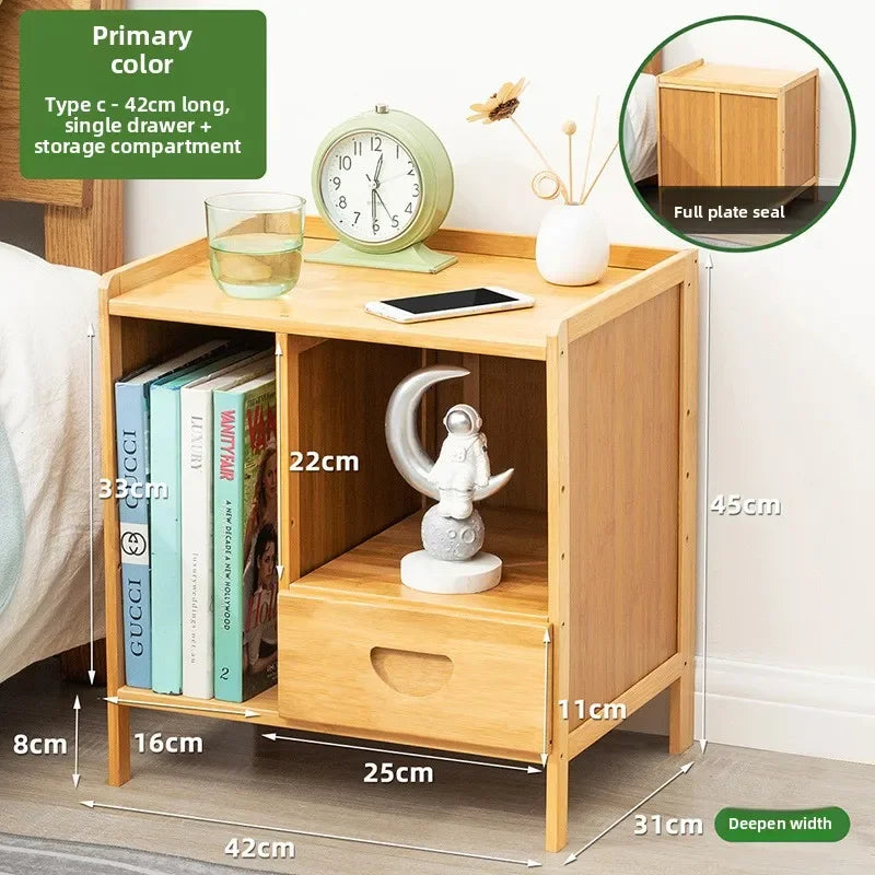 Bedside table simple solid wood small cabinet storage cabinet bedroom bedside simple Nordic European modern mini