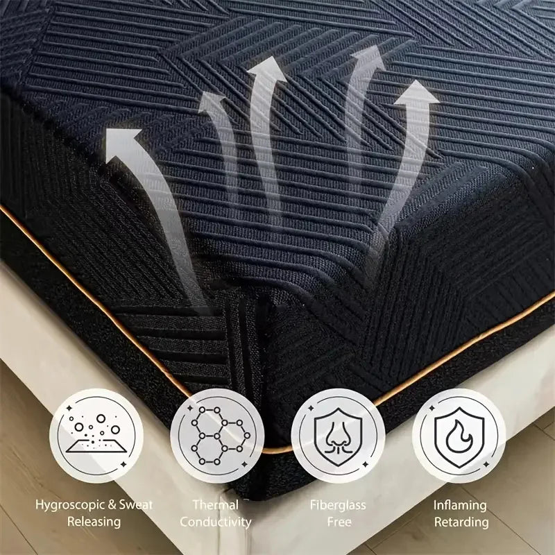 14 Inch King Size Memory Foam Mattress for Back Pain Cooling Copper Gel Bed Foam CertiPUR-US Certified Comfortable Sleep in Box