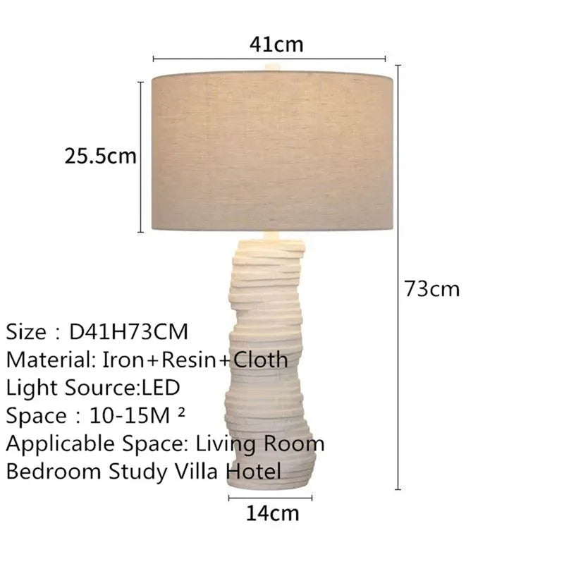 Contemporary Luxury Table Lamp LED American Creativity Living Room Bedroom Study Villa Hotel Bedside Household Desk Light