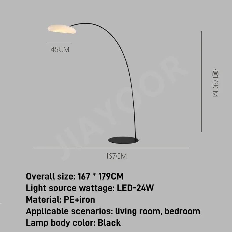 Creative Floor Lamp Modern Minimalist Standing Light Living Room Fishing Lamp Artistic Mood Lamp Bedroom LED Lighting Fixture