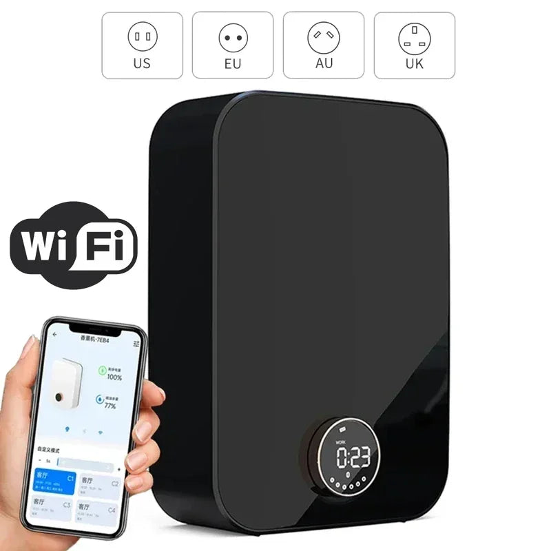 Smart Scent Air Machine For Home Hotel Collection Diffuser Wall Mounted Aroma Diffuser 150ML Waterless Essential Oil Diffuser