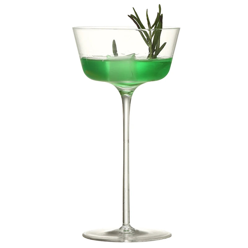 4PCS Goblet Cocktail Glass Set – Martini, Wine & Tasting Glasses Set of 4