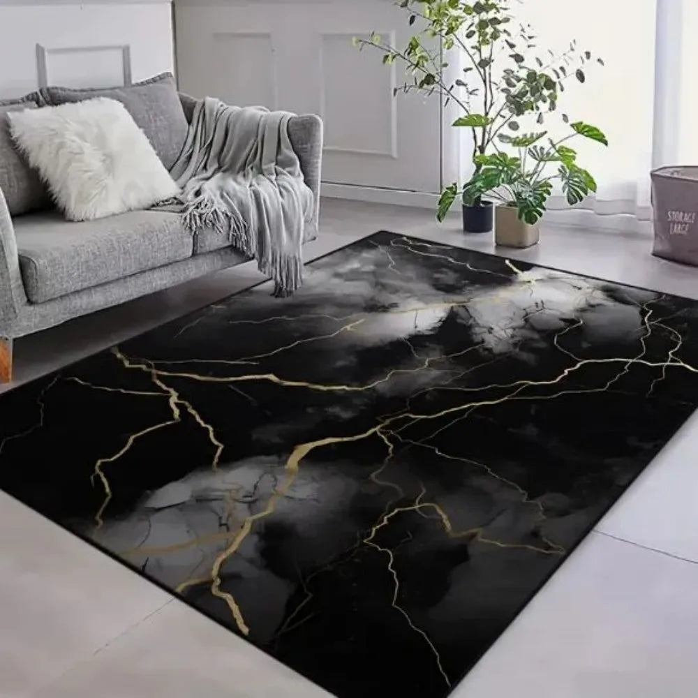 VIKAMA Modern Floor Mat Non-Slip Rug Suitable for Living Room, Bedroom, Office Comfortable Rug Printed Mat Kitchen Mat