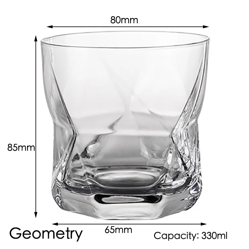 Fashion Whiskey Glasses, Scotch Whisky, Bourbon, Cocktails, RUM, Durable Whiskey Glasses