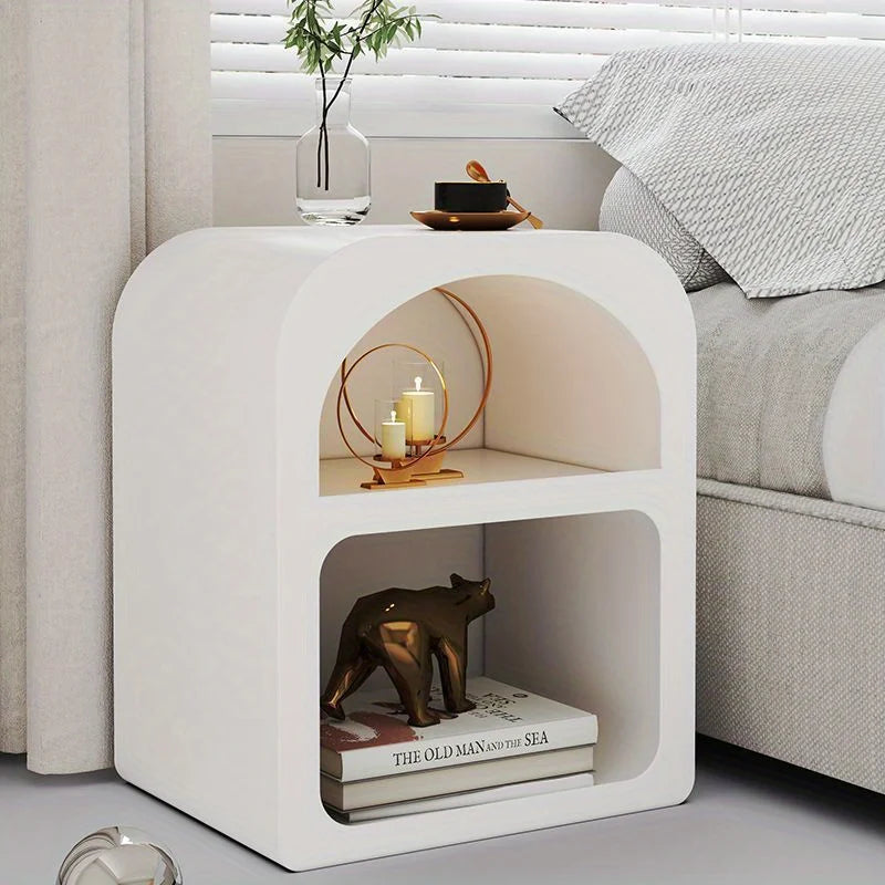 Nordic ins bedside table white decorative small side cabinet modern bedroom cave storage cabinet mini small cabinet