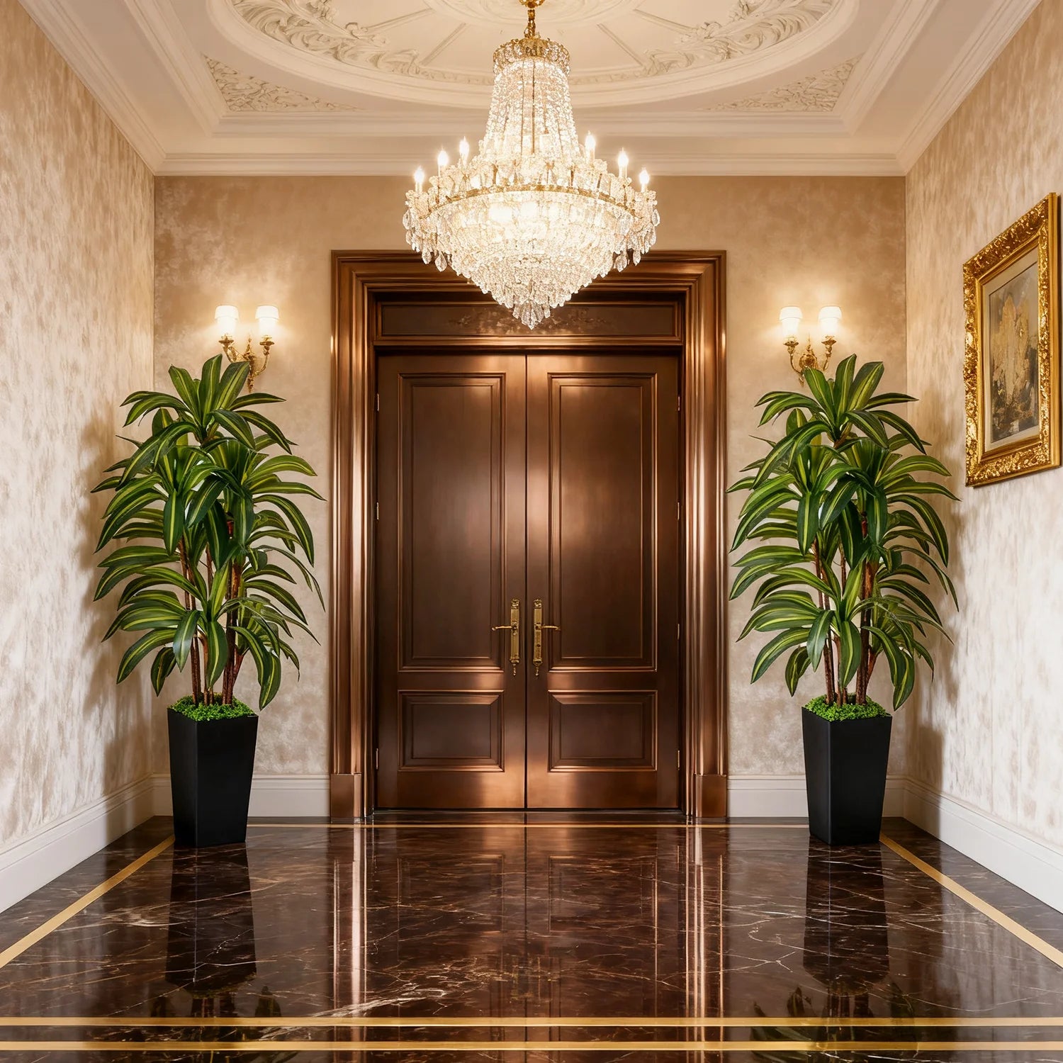 5 feet artificial Brazilian tree with potted artificial tree with artificial plant greening fake tree suitable for home use