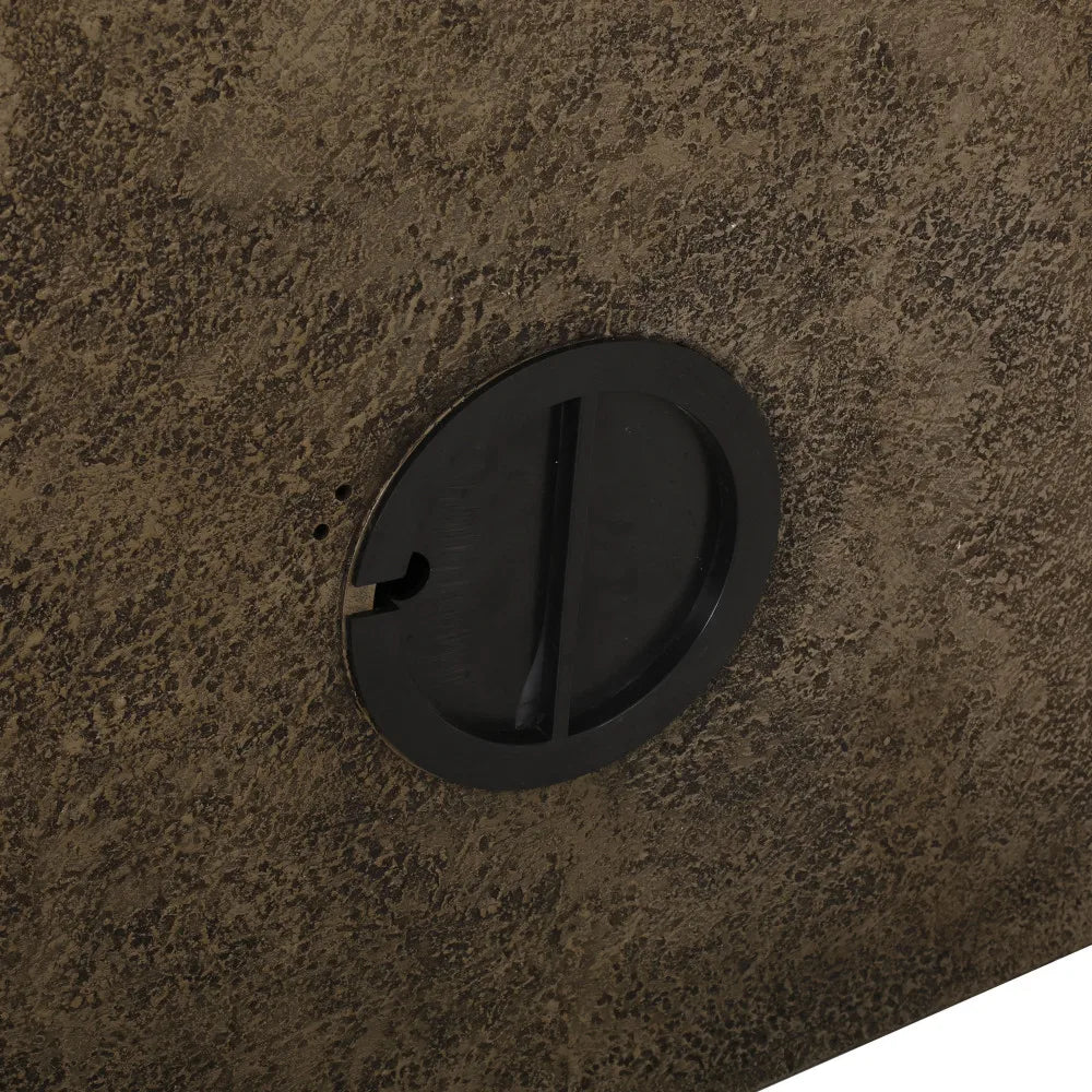 29" Stone Gray Outdoor Water Fountain Weatherproof Standing Waterfall Roman-Style 2-Tier Floor Water Flows for Garden Backyard