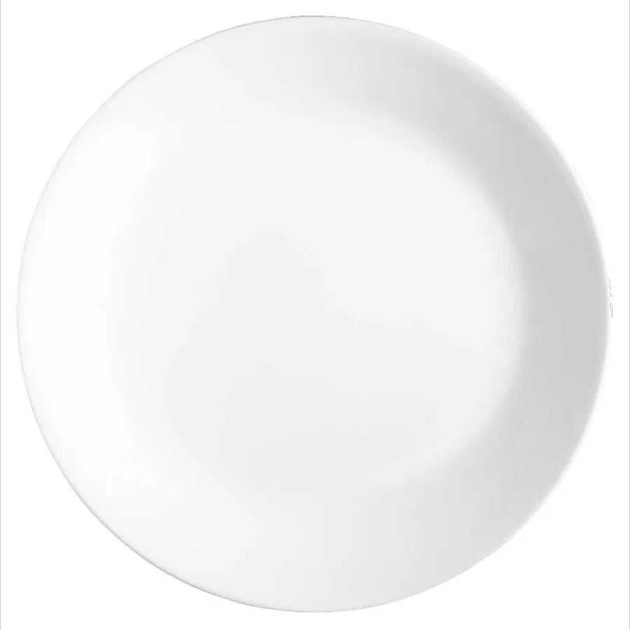 Vitrelle 38Piece Service for 12 Dinnerware Set Triple Layer Glass and Chip Resistant Lightweight Round Plates and Bowls Set Win