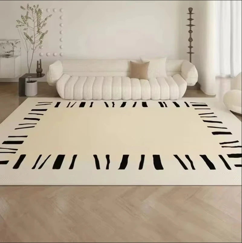 VIKAMA French Carpet For Living Room, Wabi-Sabi Style, Light Luxury Carpet For Bedroom, Durable Carpet For Home Decoration