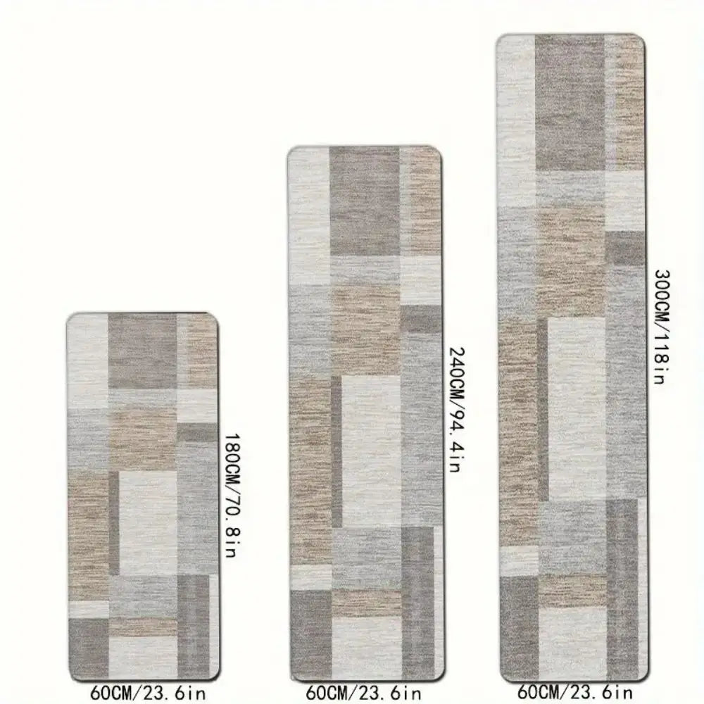 VIKAMA Machine Washable Hallway Runner Rug Easy Clean Non Shedding Bedroom Living Room Dining Room Kitchen Patio Home Decor