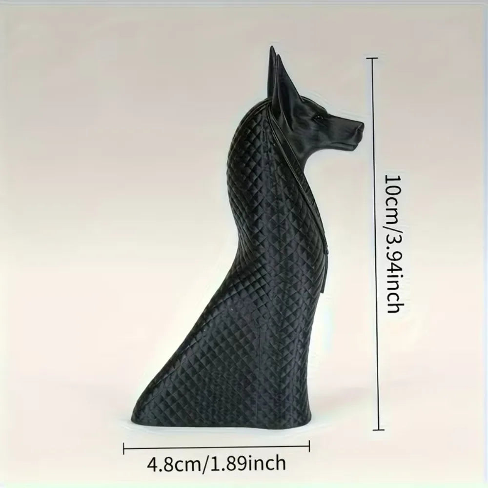 Egyptian God Anubis Statue, 3D Printed Ancient Egyptian Mysterious Guardian God Sculpture, Pet Enthusiast Dog Decoration Statue
