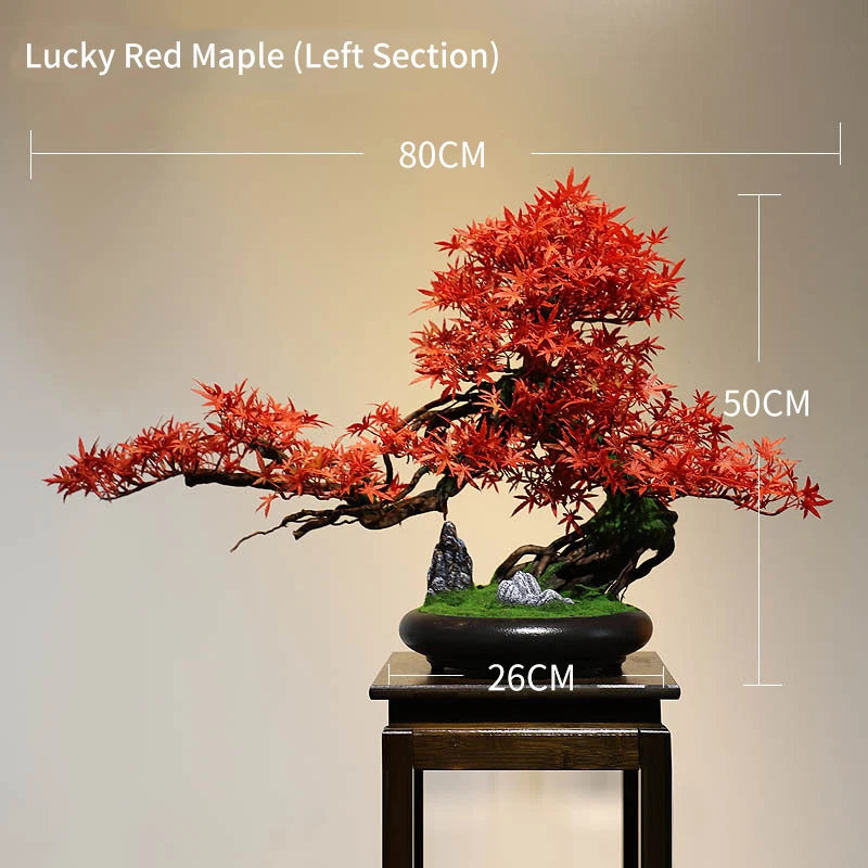 Simulation Welcome Pine Landscaping Decorations, Green Plant Bonsai Ornaments, Home, Living Room, Hotel, Porch Decoration