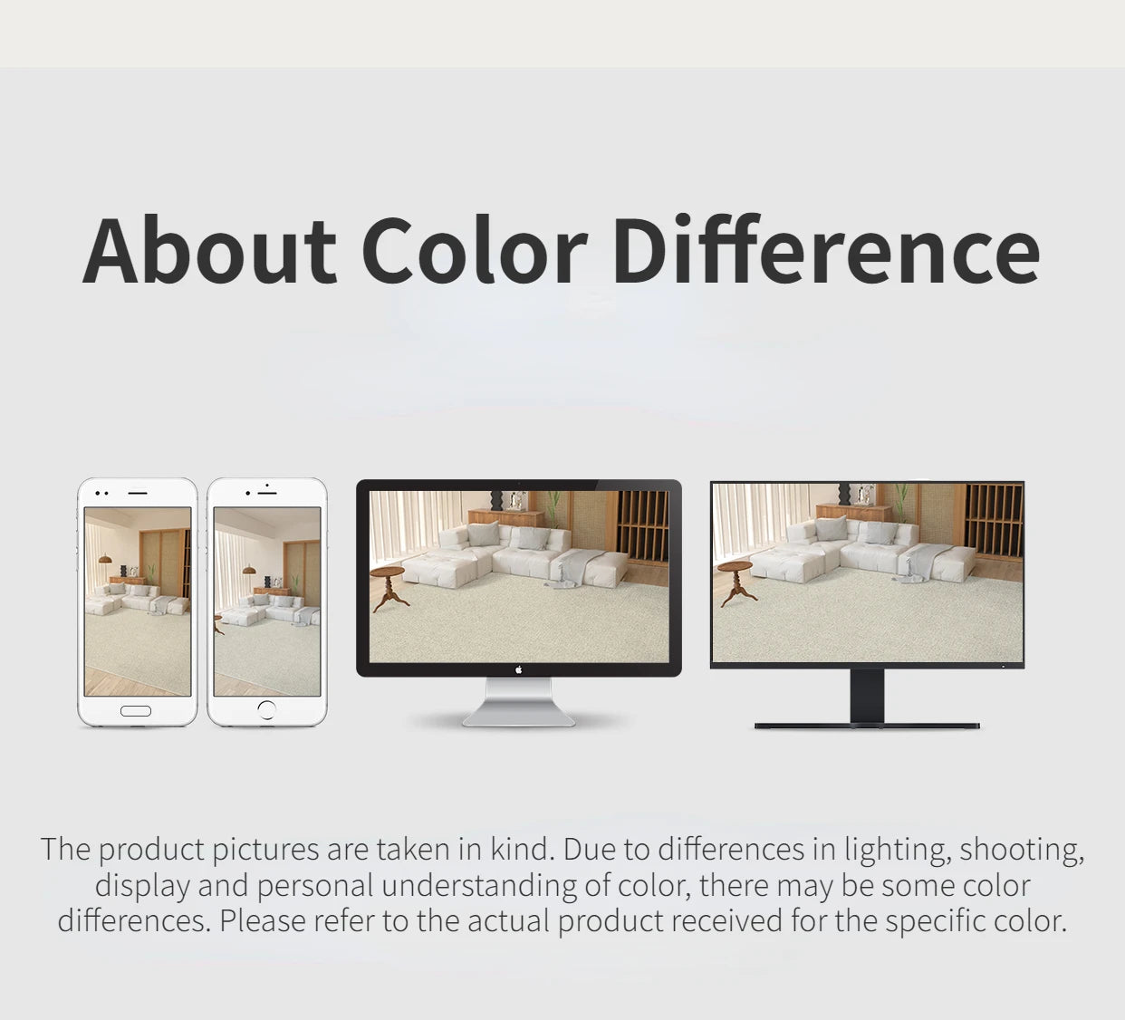 VIKAMA Creative Round Carpet Bedroom Bedside Dirt-Resistant Foot Mat Living Room Sofa Anti-Slip Floor Mat Home Decoration