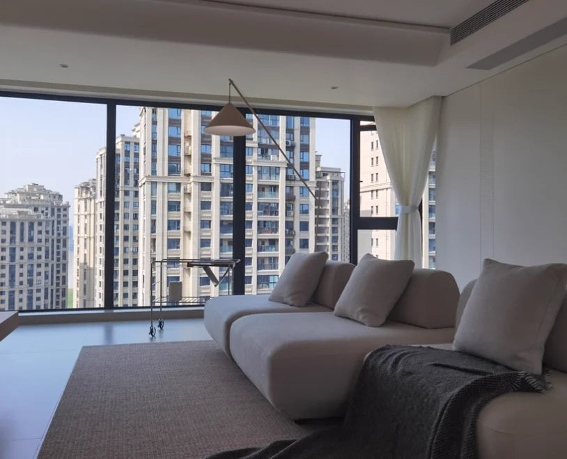 Light French Floor Lamp Nordic Modern Living Room Lamp Bedroom Marble Standing Lamp Fishing Lamp Home Decoration Lamp LED Light