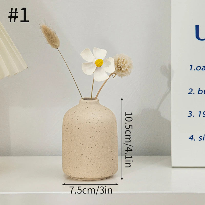 Ceramic Fired Vases,Hydroponic Dried Flower Utensils,Ornaments,Home Living Room Tables,Decorative Vases,Shaped Ceramic Vases