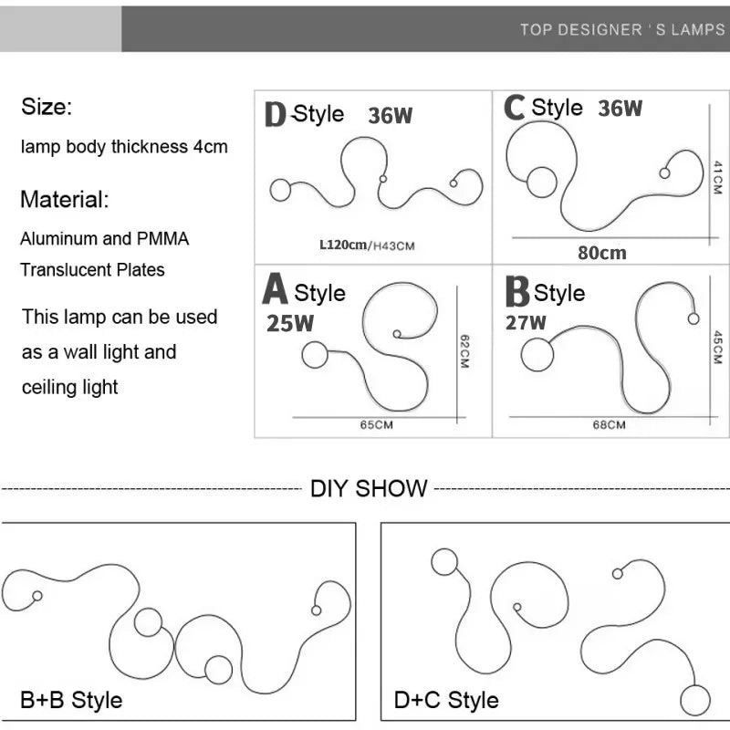 Black Modern Led Wall Sconce Lamp For Bedroom Living Room Hallway Stairs Home Minimalist Long Led Wall Light With Remote Control