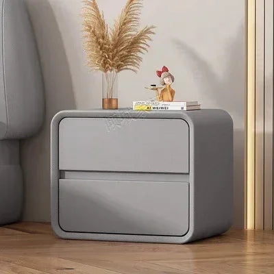 Creative Bedside Table Free Installation Modern Style Solid Wood Bedroom Nightstands Storage Cabinet Hotel End Table