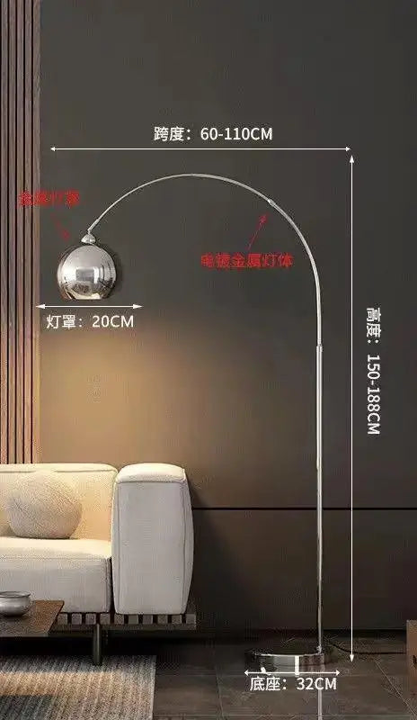 Nordic Luxury-style Floor Lamp Stylish Design For Living Room Modern And Simple Fishing Lamp Minimalist Sofa Lamp Standing Lamp