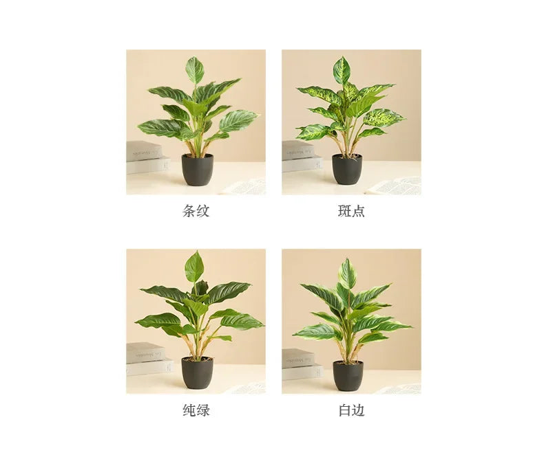 High-end Latex Artificial Potted Plant Green Ivy for Home Room Decoration Fake Plants Bonsai Wedding Party Event Garden Decor